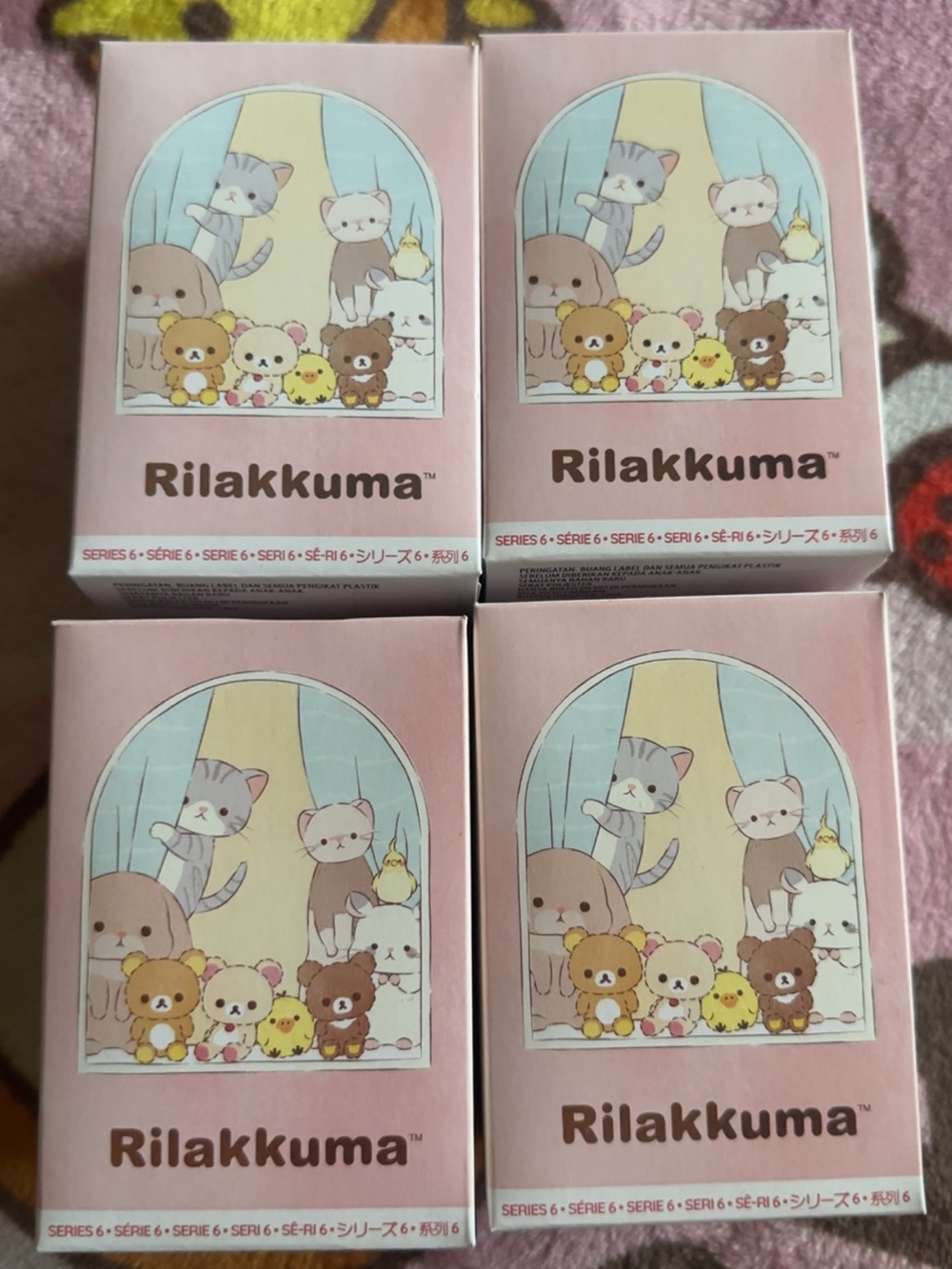 Rilakkuma Pink Collectible Blind Box - Cute Character Series Full Set